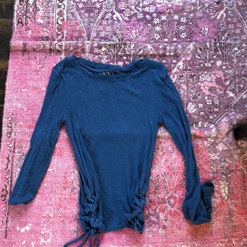 Aeropostale long sleeve blue top